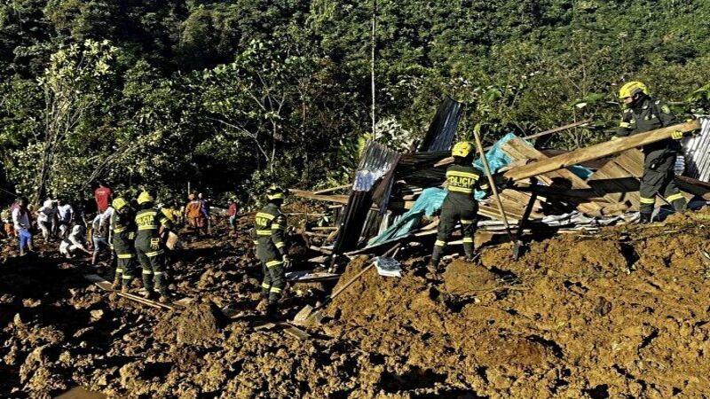 Alud de tierra  en Colombia 