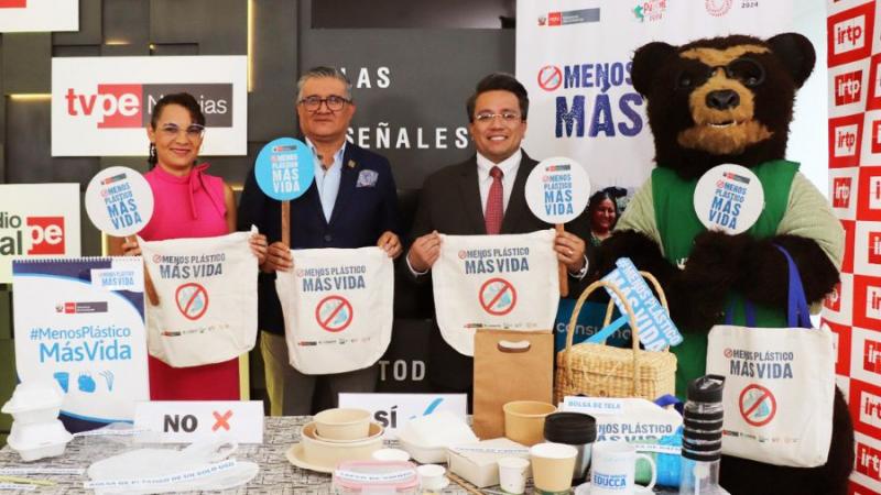 IRTP se suma a la campaña “Menos plástico, más vida” del Minam