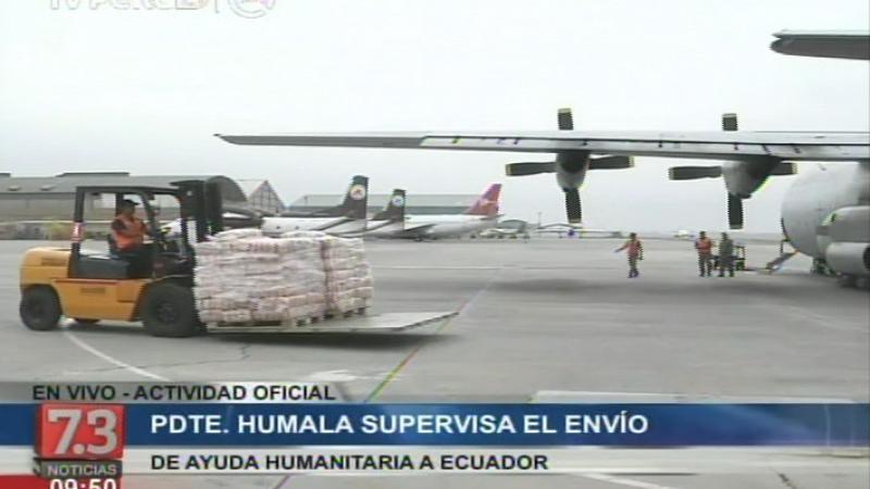 Presidente Humala Supervisa Envío De Ayuda Humanitaria A Ecuador | TVPerú