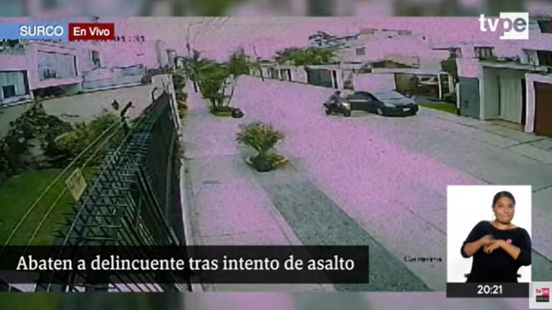 Surco: abaten a delincuente tras intento de asalto