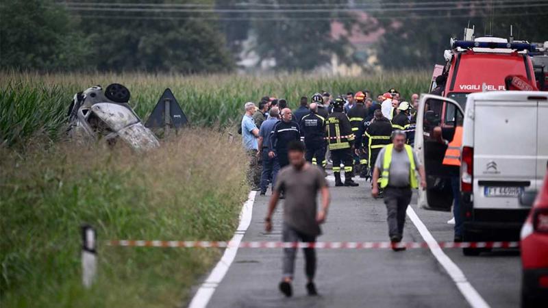 Italia accidente  avión militar