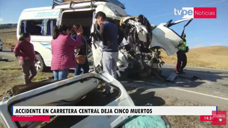 Junín accidente carretera central 