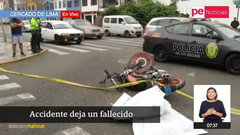 Cercado de Lima: accidente de tránsito deja un fallecido