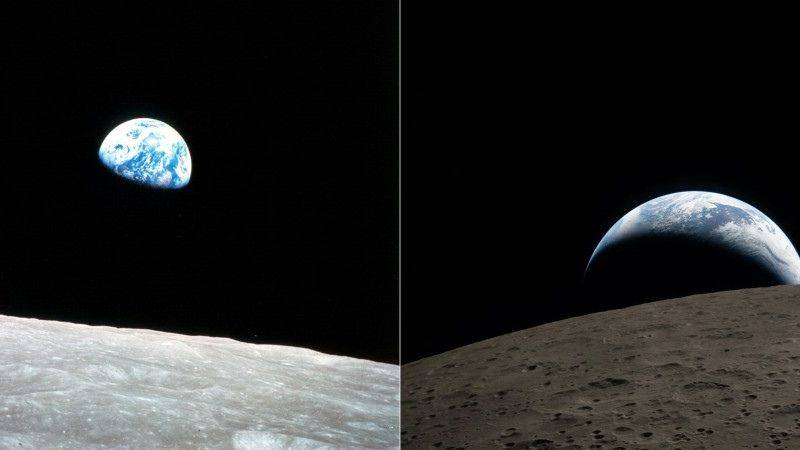 Amanecer y puesta de la Tierra