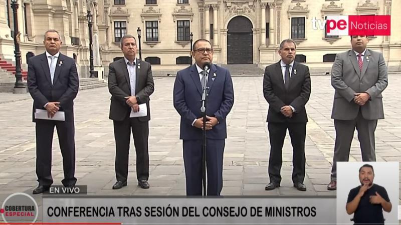 Alberto Otárola Dina Boluarte Ministerio Público plagio Mensaje a la Nación Fenómeno de El NIño