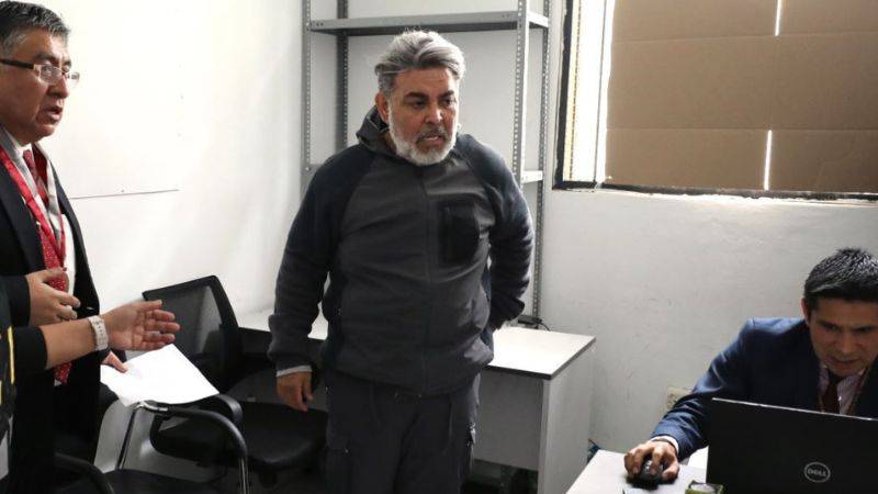 Andrés Hurtado en audiencia de control de identidad