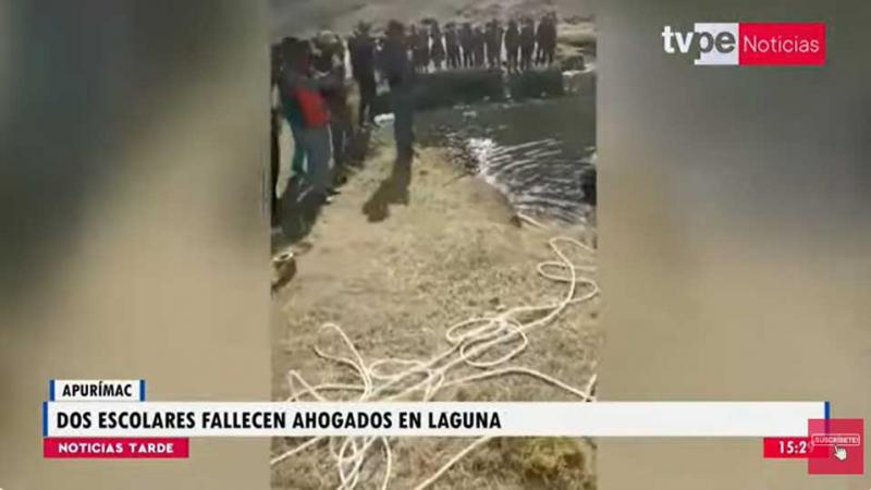 Apurímac escolares fallecen ahogados laguna