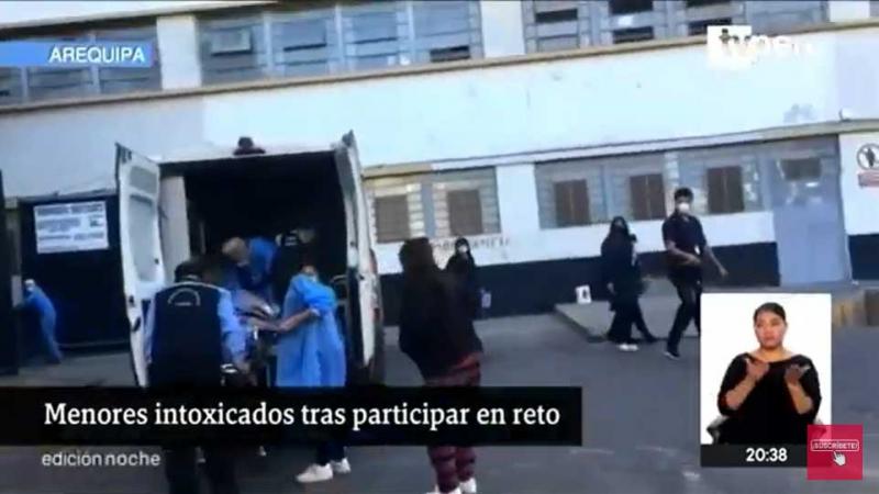Arequipa: tres menores fueron intoxicados tras participar en reto