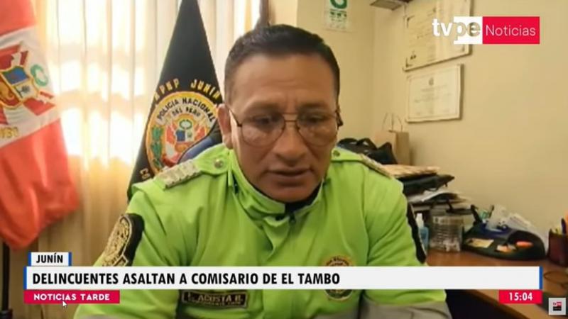 Huancayo: delincuentes asaltan a comisario de El Tambo