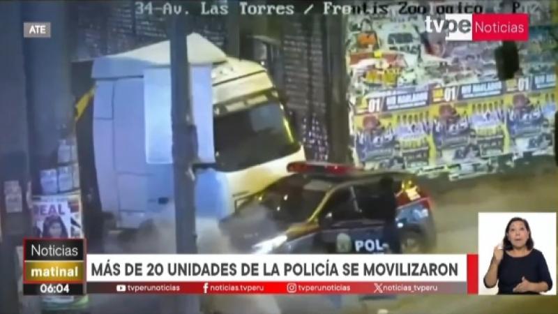 Ate persecución Policía robo