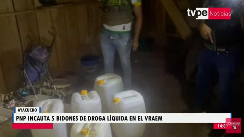 Vraem PNP droga líquida