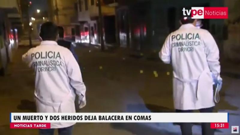 Comas: Balacera Deja Un Muerto Y Dos Heridos Graves | TVPerú