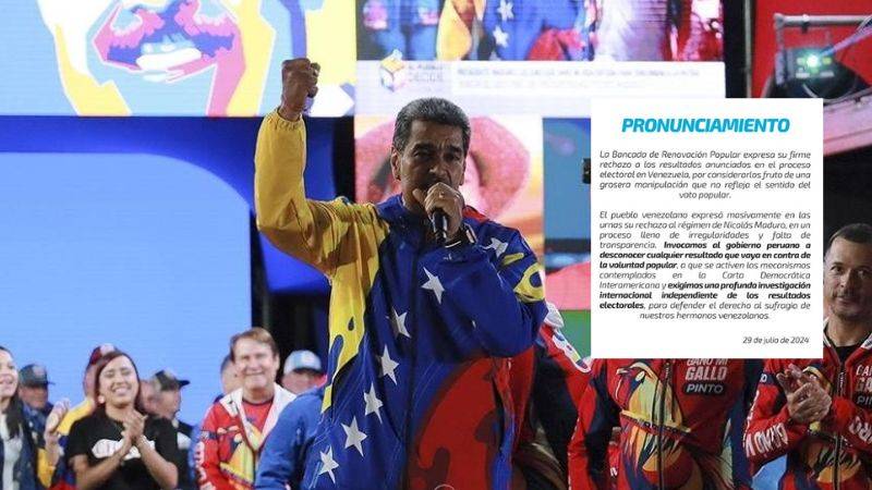 Bancada de Renovación Popular al Gobierno del Perú