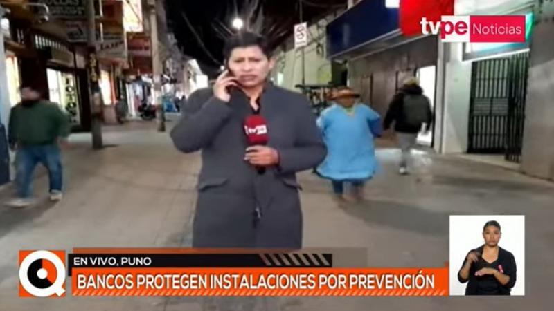 Puno: bancos protegen sus instalaciones por prevención