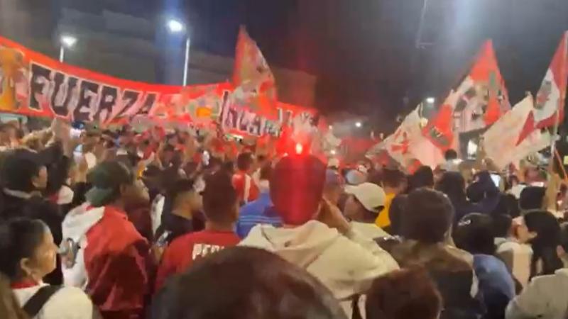 banderazo de peru en chile