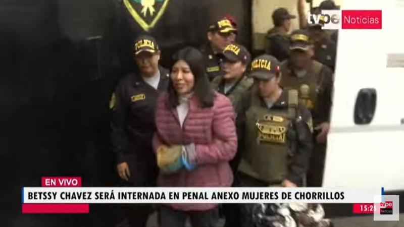 Betssy Chavez fue recluida en el penal Anexo Mujeres de Chorrillos