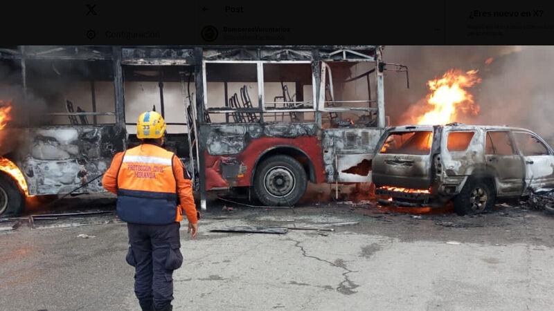 Accidente en autopista en Venezuela 