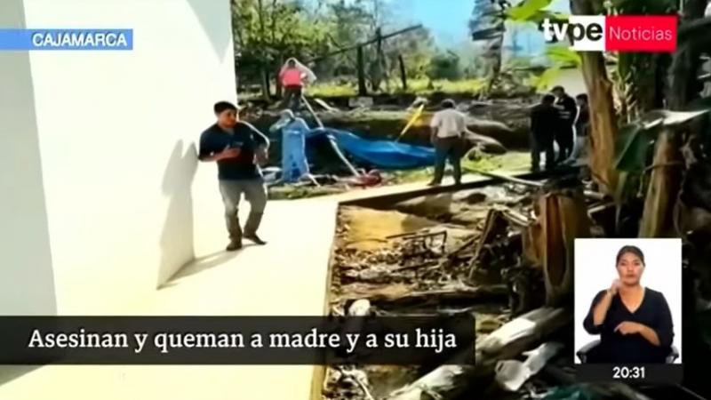 Cajamarca: asesinan y queman a madre e hija por presunto conflicto de terrenos