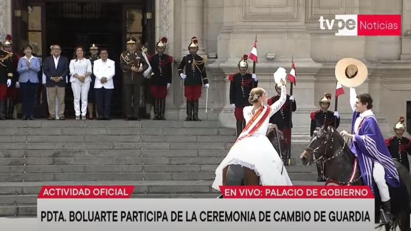 cambio de guardia Dina Boluarte 