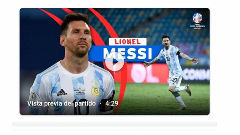 Messi copa américa Perú chile google