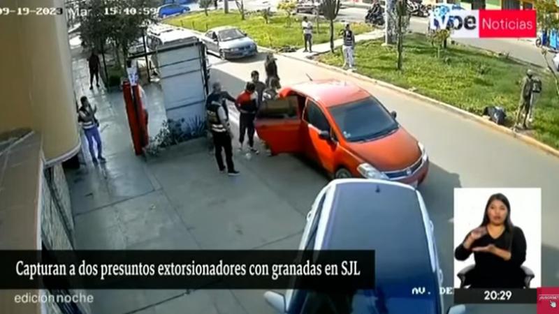 SJL: Capturan A Dos Presuntos Extorsionadores Que Poseían Granadas | TVPerú