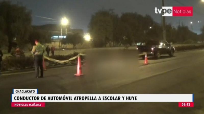 Chaclacayo atropellan a escolar asesinato accidente de tránsito