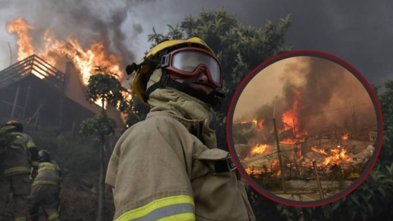 Chile incendios cancillería 