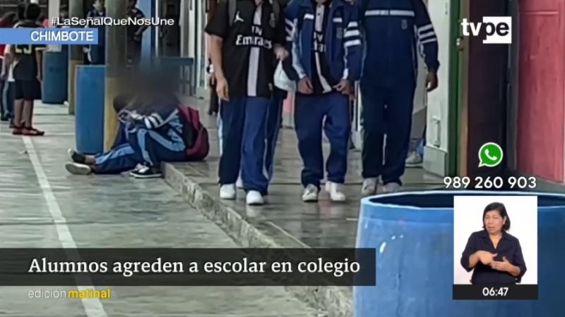 Chimbote Bullying alumno agredido denuncia