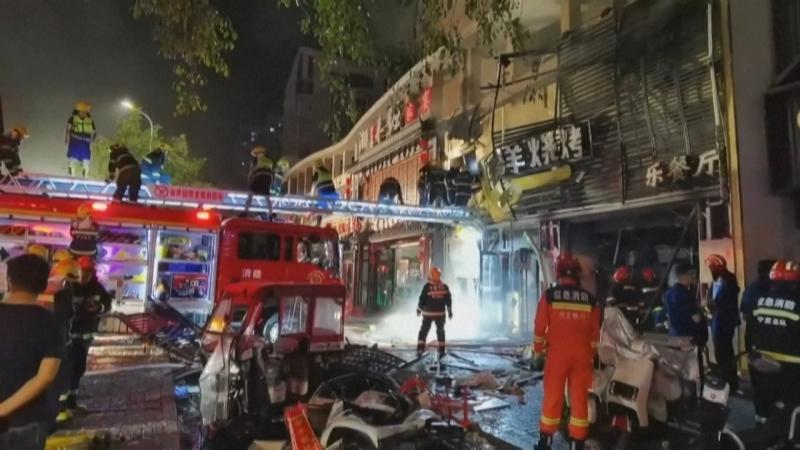 China Explosión Restaurante Muertos Tragedia