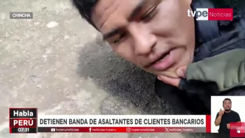 Chincha delincuencia criminalidad asalto clientes bancarios