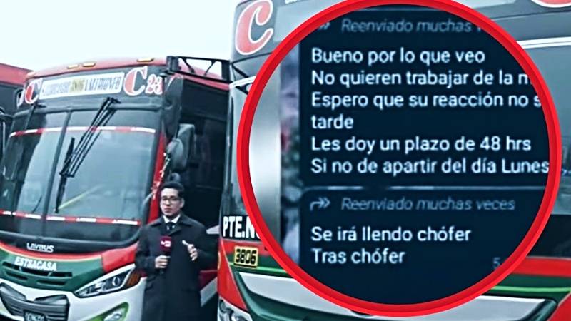 BUSes amenazas transportistas extorsión sicario delincuencia balacera SJL Villa el salvador