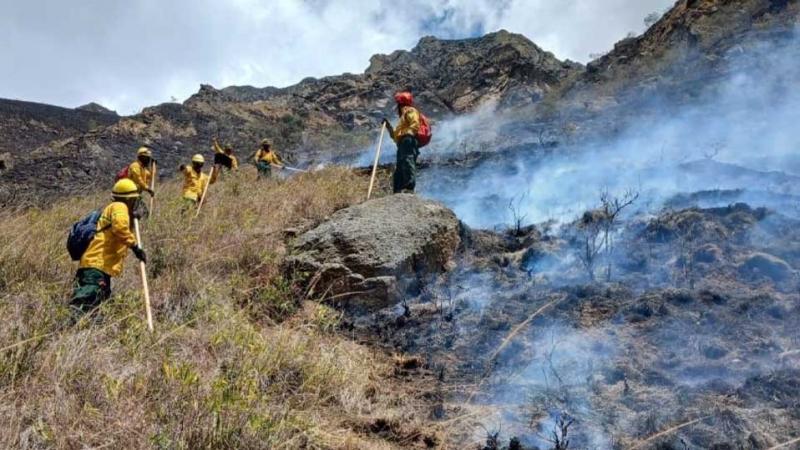 Cusco  Camino del Inca   Machu Picchu    incendio forestal