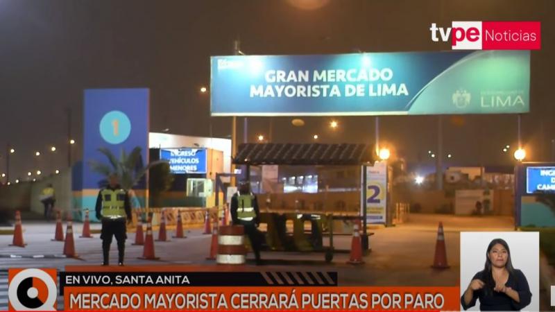 Mercado Mayorista de Santa Anita Comerciantes paro de 48 horas Emmsa
