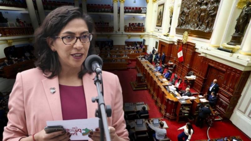 Congreso Leslie Urteaga Parlamento moción de censura