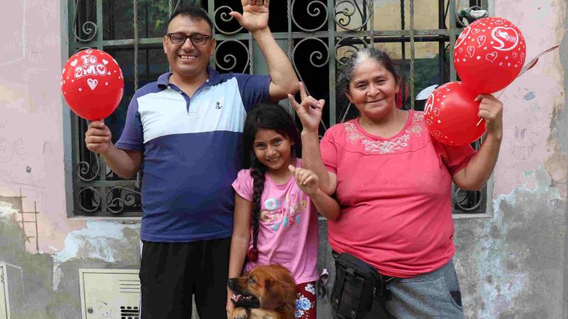 Invidentes celebran día de san Valentín