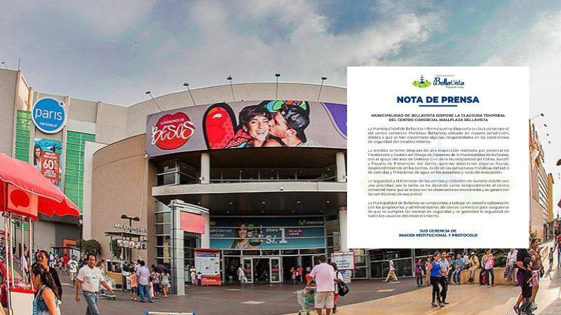 Deficiencias en seguridad en Mallplaza Bellavista llevan a su clausura temporal