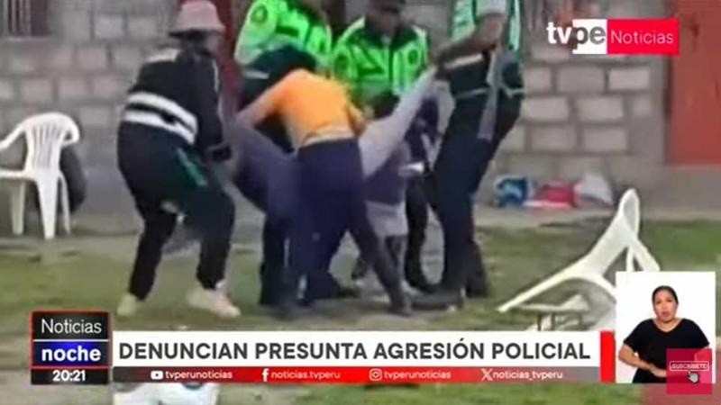 Puno agresión policial  gestante