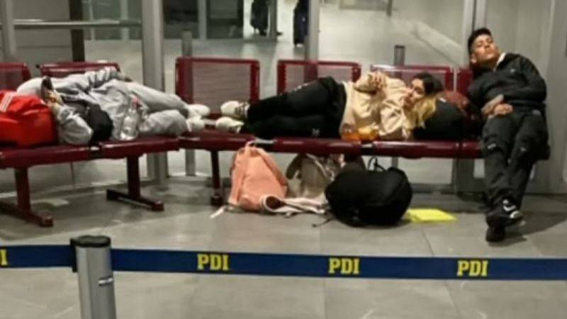 Detenidos en aeropuerto de chile