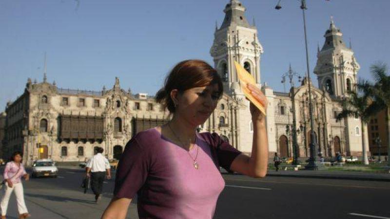 Lima Metropolitana Brillo solar Senahmi temperatura