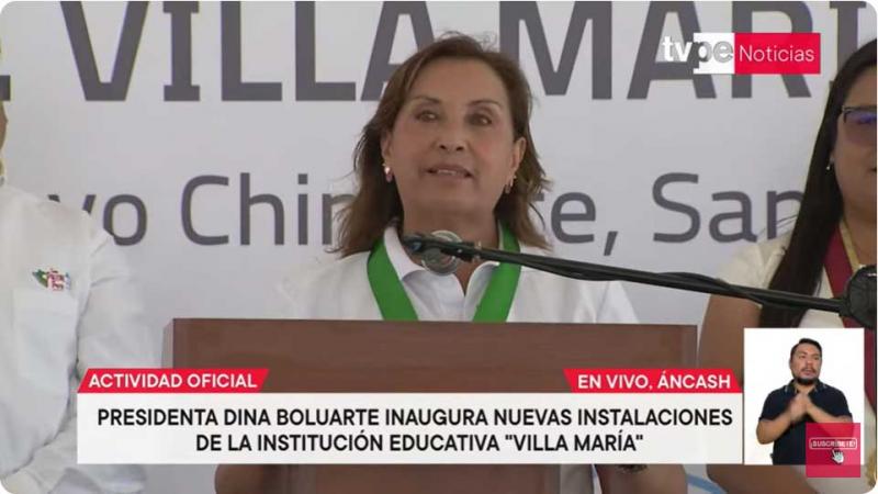 Dina Boluarte Áncash