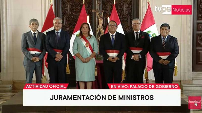 Presidenta Dina Boluarte Tomó Juramento A Cuatro Nuevos Ministros De ...