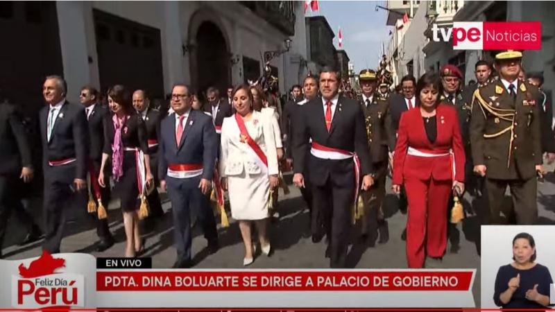 Dina Boluarte Palacio de Gobierno 