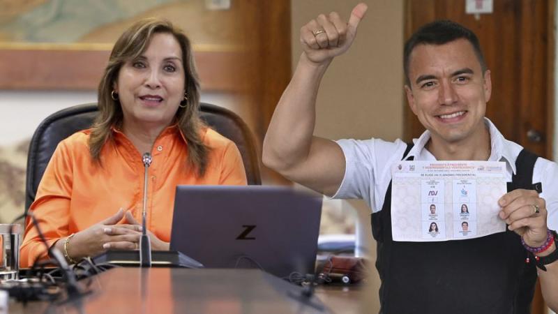 Dina Boluarte Ecuador Daniel Noboa Presidencia de Ecuador elecciones