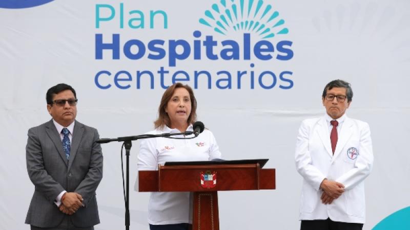Dina Boluarte hospitales Minsa Hospitales Centenarios