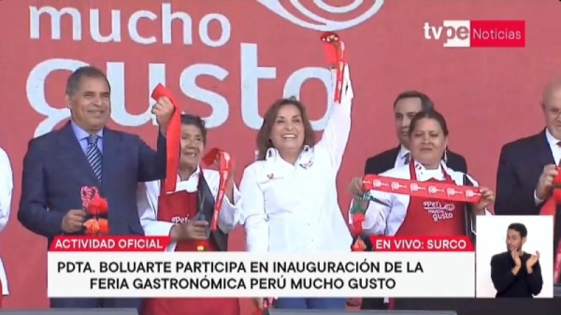 Dina Boluarte Perú Mucho Gusto bono ceviche
