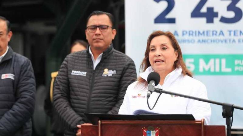 Presidenta Dina Boluarte sobre actividad pesquera