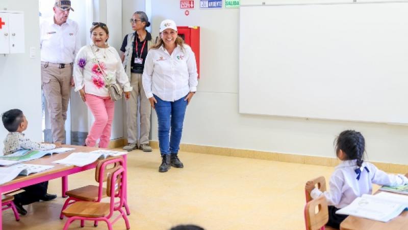 Dina Boluarte Piura colegios inauguración Minedu Mininter