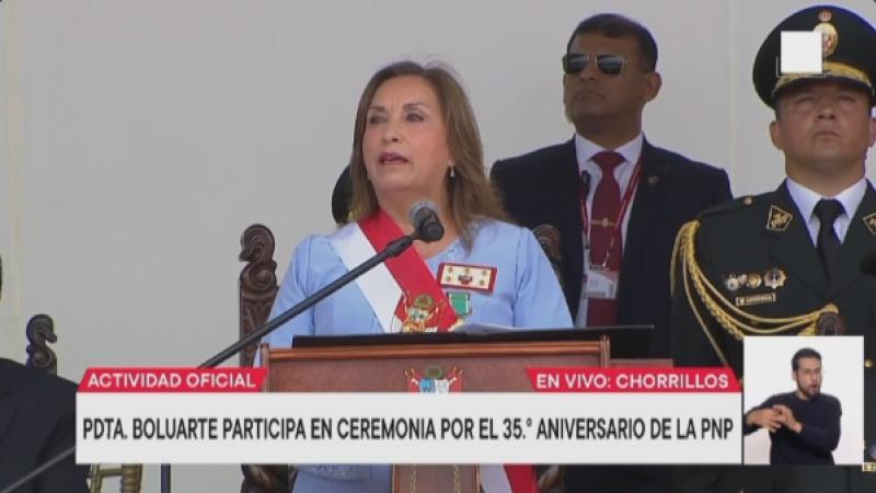 Dina Boluarte Policía Nacional del Perú PNP