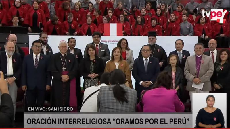 Dina Boluarte Fiestas Patrias Oración por el Perú oración interreligiosa
