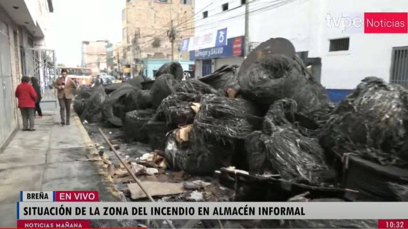 Breña cables incendio fuerte olor